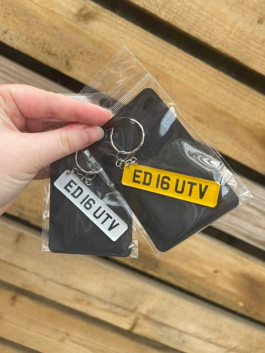 Number Plate Keyring