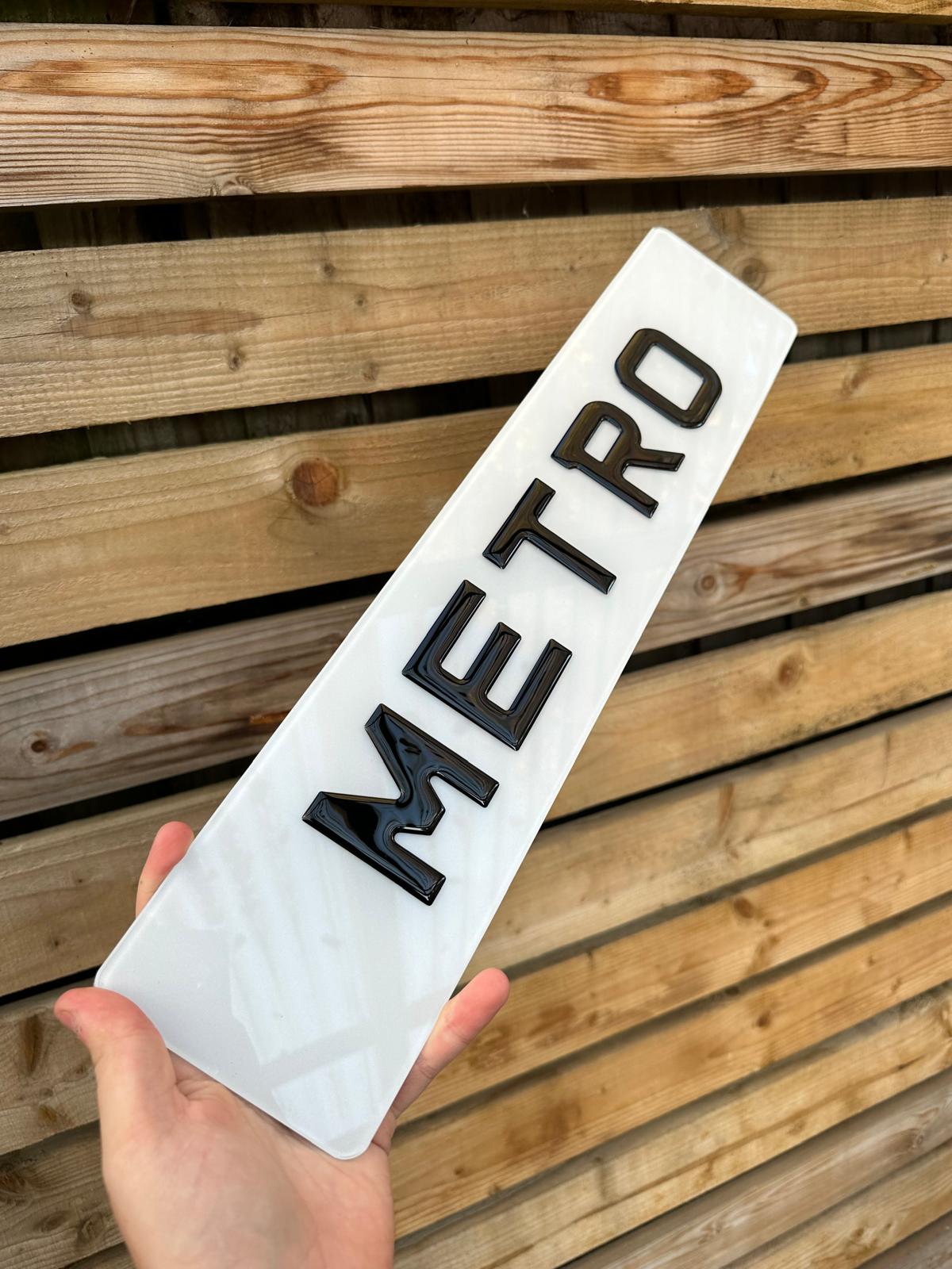 TINTED 3D GEL METRO PLATES